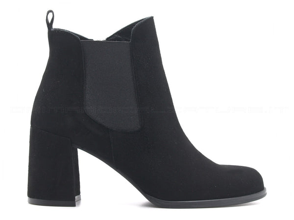 Melluso stivaletti con tacco donna nero